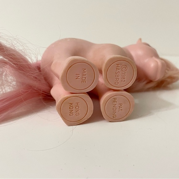 Vintage 1982 My Little Pony Cotton Candy Pink w/White Spots - Picture 11 of 14